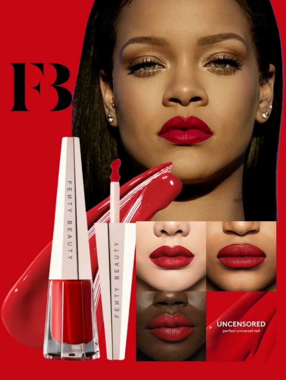 Fenty Beauty Stunna Lip Paint in Uncensored (a perfect universal red) *BNIB